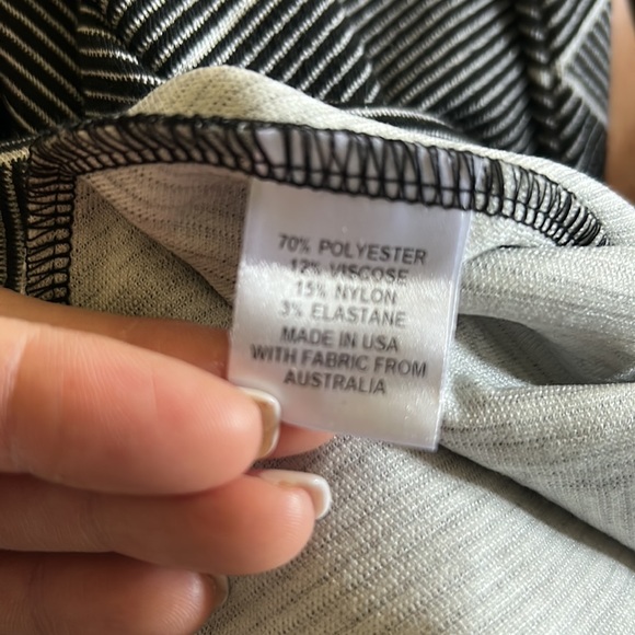 NWT⭐️AMY MATTO New York🍂Black & White Dress🍁3/4 Sleeves🍃Size Small🌻 - Picture 8 of 8